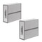 4-Pack Foldable Fabric Storage Boxes, Closet Organizer Bins with Handles (Grey)